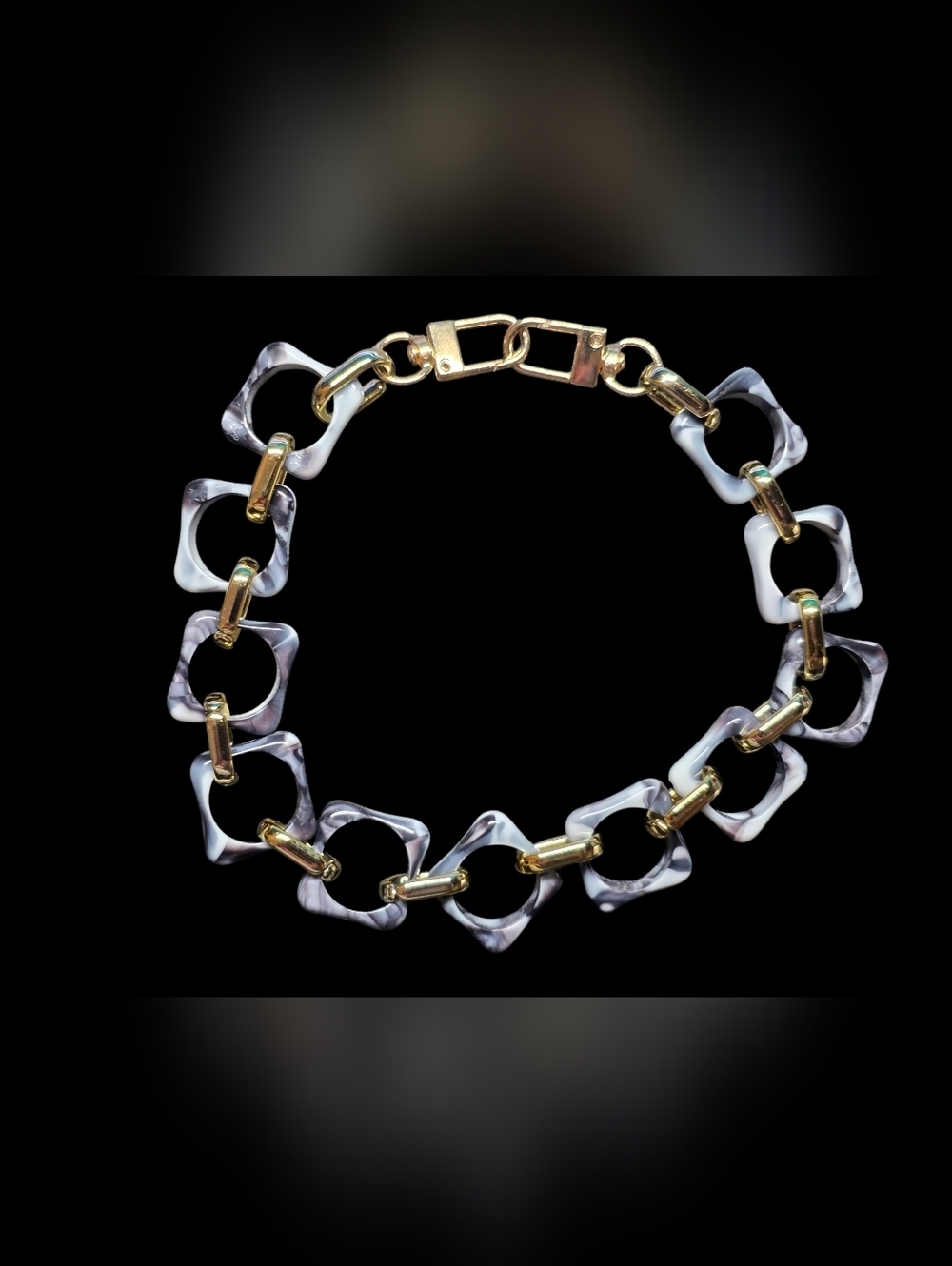 Bold Grey Chunky Chain Link Bag Chain